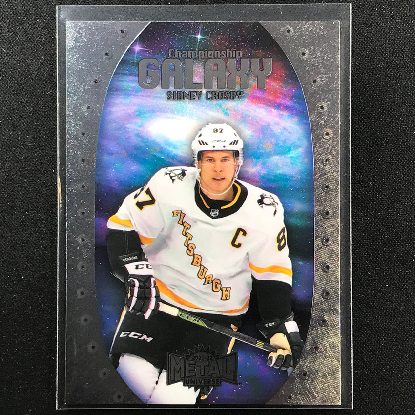 2021-22 Metal Universe Nhl Sidney Crosby Championship Galaxy Base Sp No 1