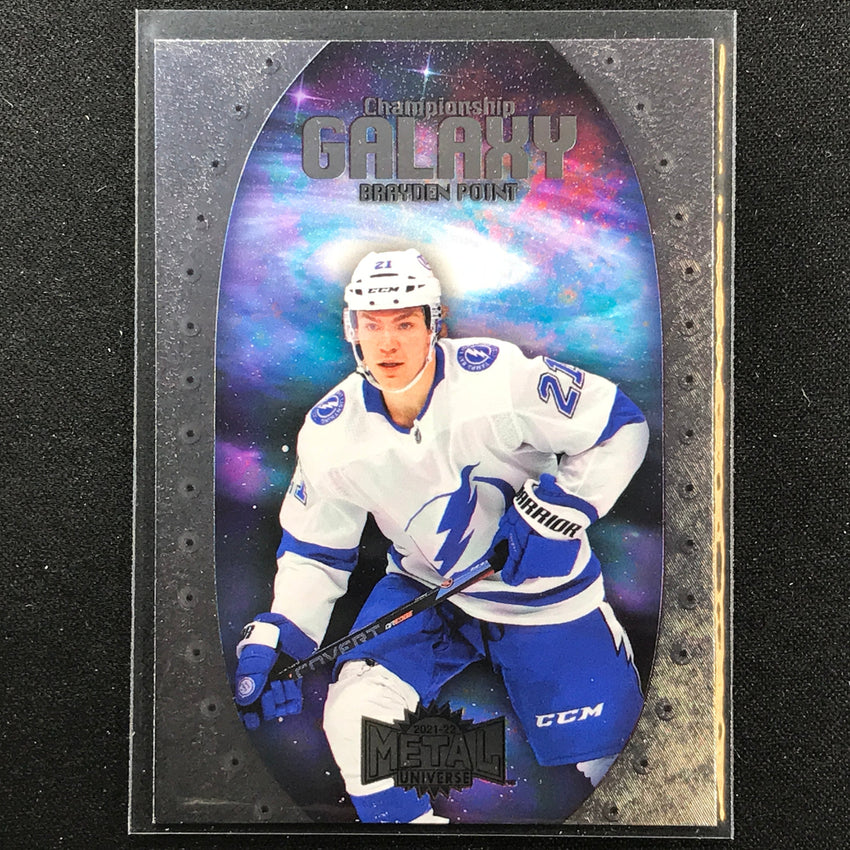 2021-22 Metal Universe NHL BRAYDEN POINT Championship Galaxy Base SP #2