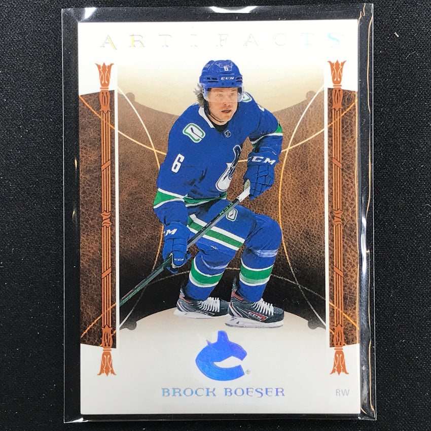 2022-23 Artifacts Nhl Brock Boeser Stars Leather Sp No 103