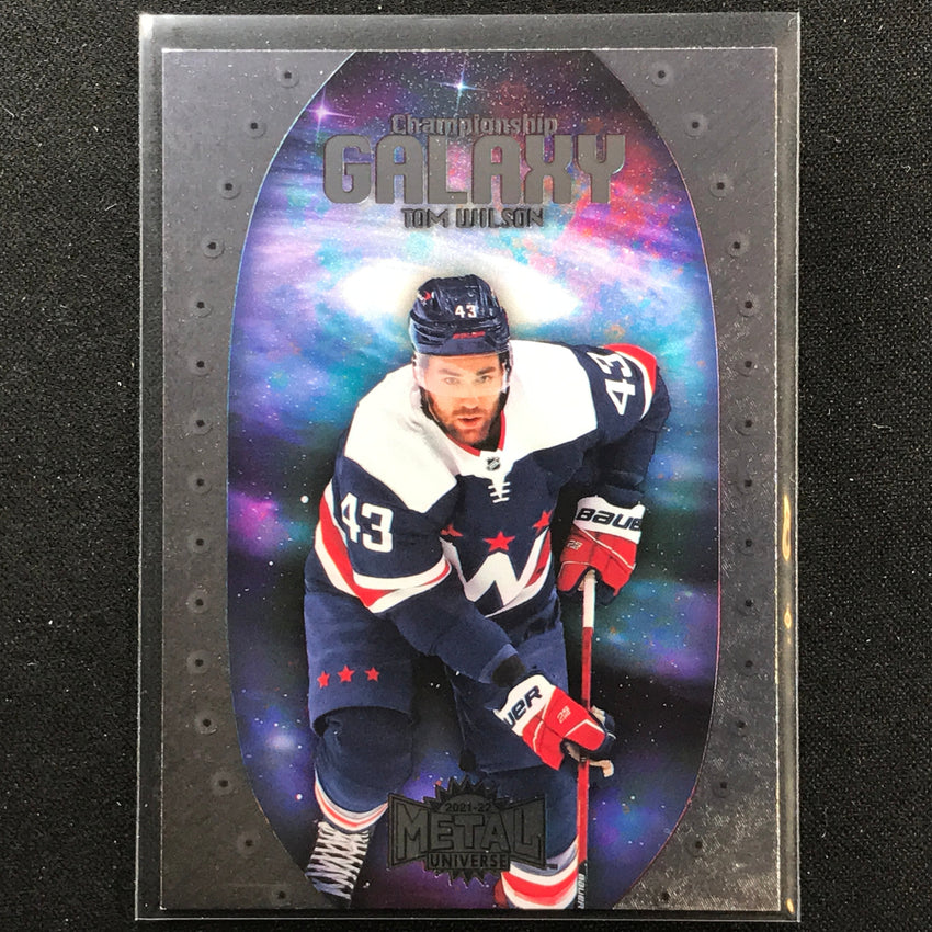 2021-22 Metal Universe NHL TOM WILSON Championship Galaxy Base SP #4