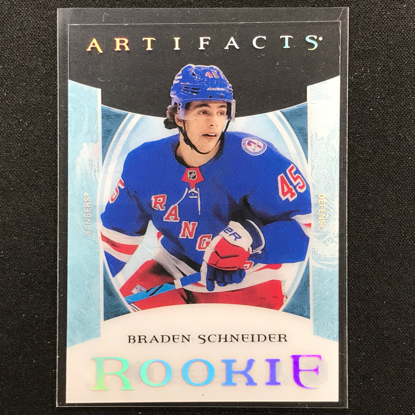 2022-23 Artifacts NHL BRADEN SCHNEIDER Clear Cut Rookie Acetate #9