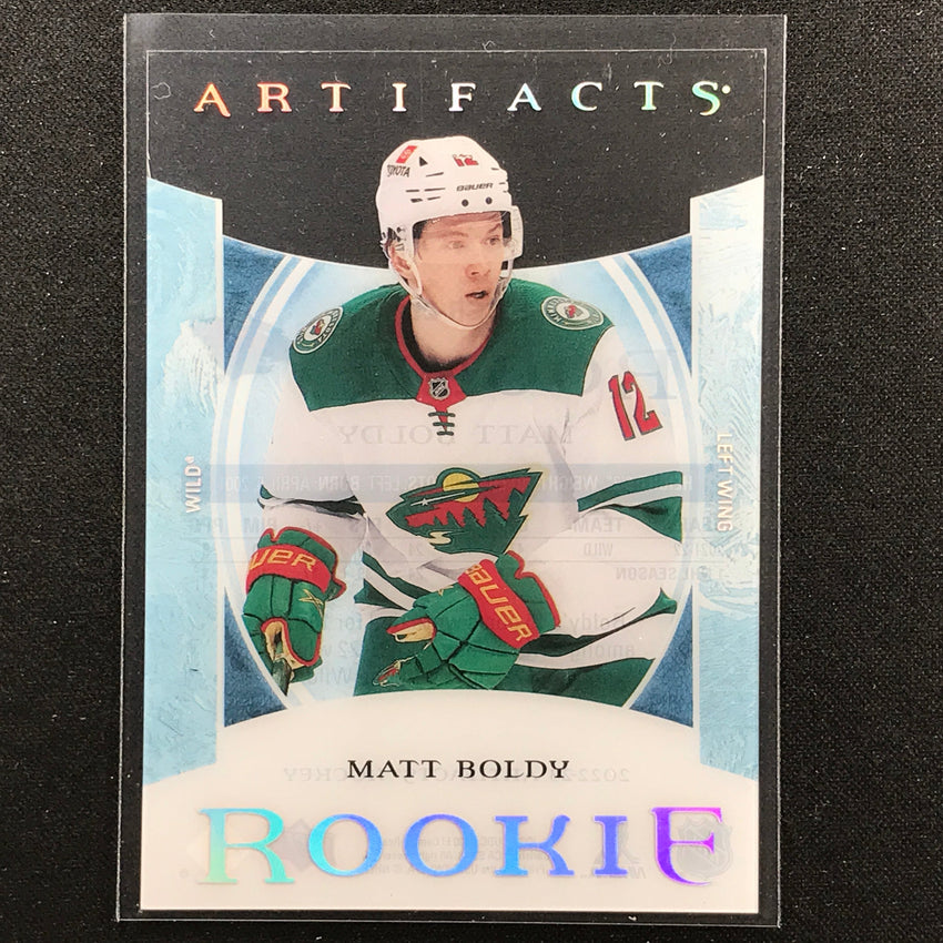 2022-23 Artifacts Nhl Matt Boldy Clear Cut Rookie Acetate No 25