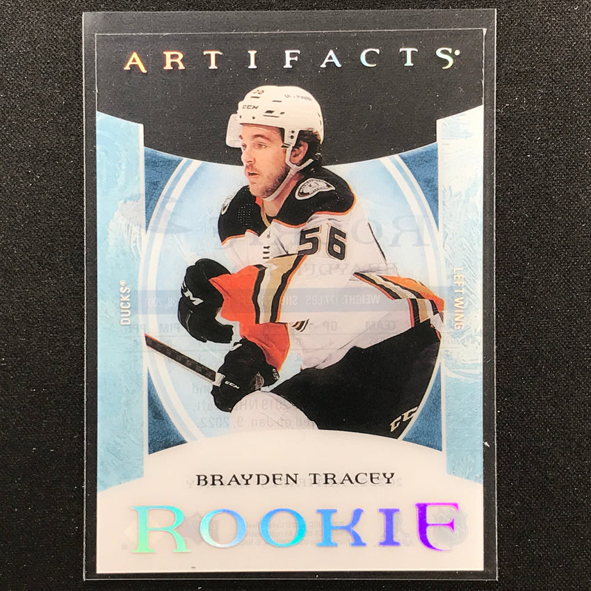 2022-23 Artifacts NHL BRAYDEN TRACEY Clear Cut Rookie Acetate #26