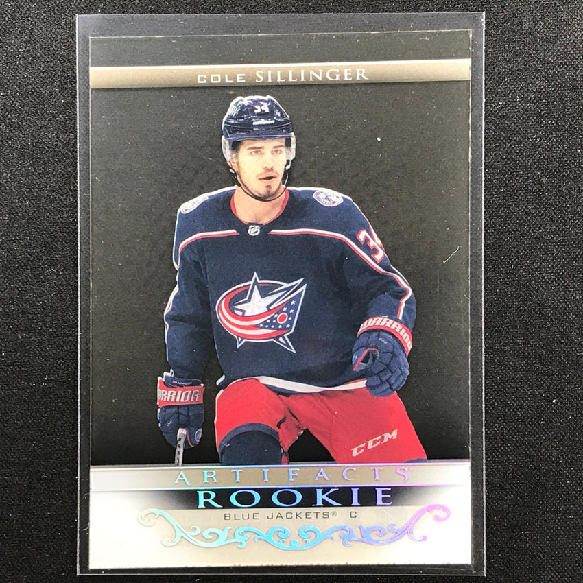 2022-23 Artifacts NHL COLE SILLINGER 2021-22 Update Clear Cut Rookies Acetate #9