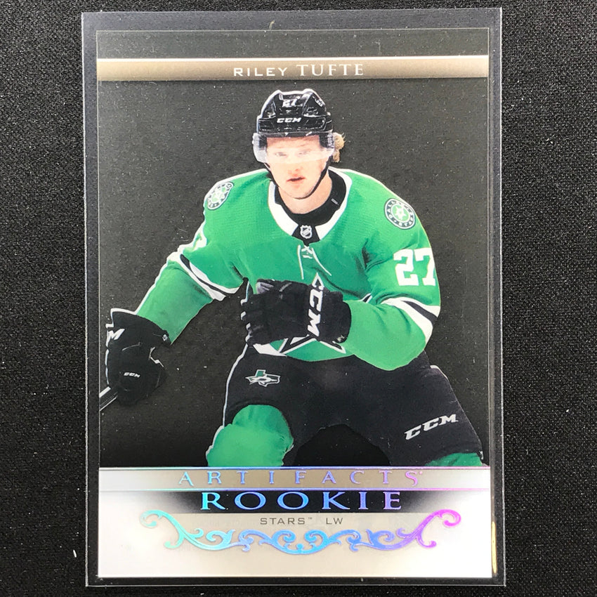 2022-23 Artifacts NHL RILEY TUFTE 2021-22 Update Clear Cut Rookies Acetate #10