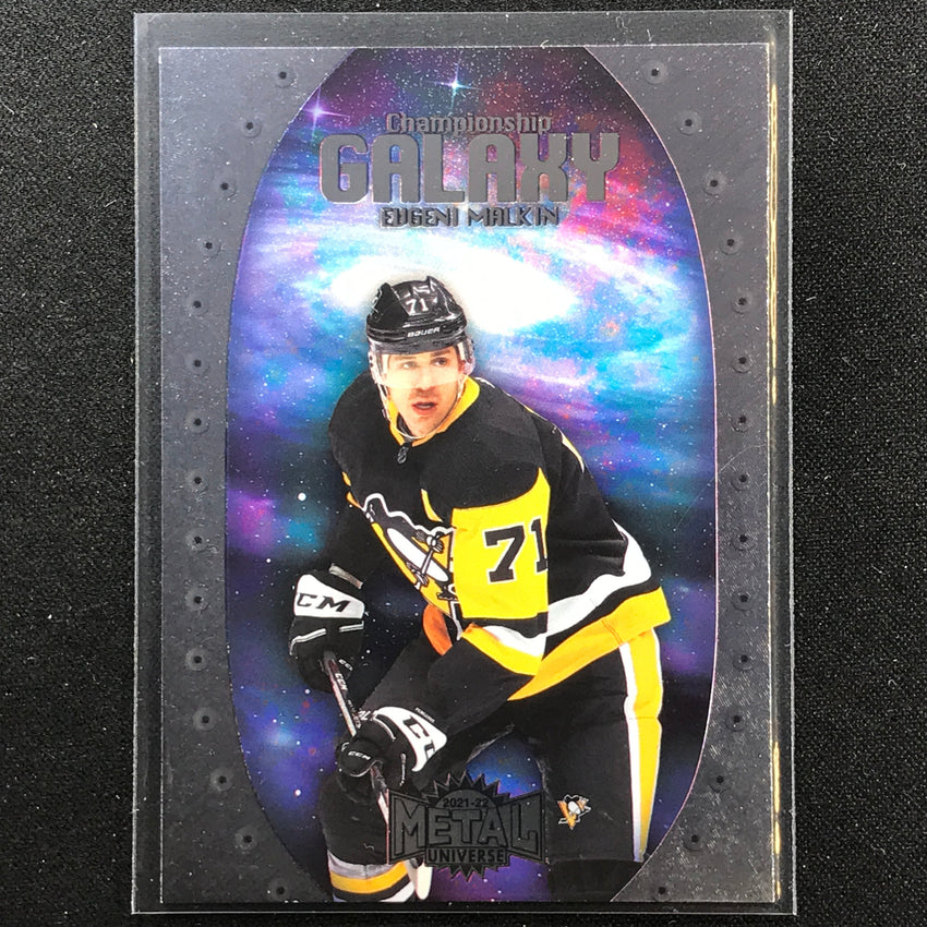 2021-22 Metal Universe NHL EUGENI MALKIN Championship Galaxy Base SP #9