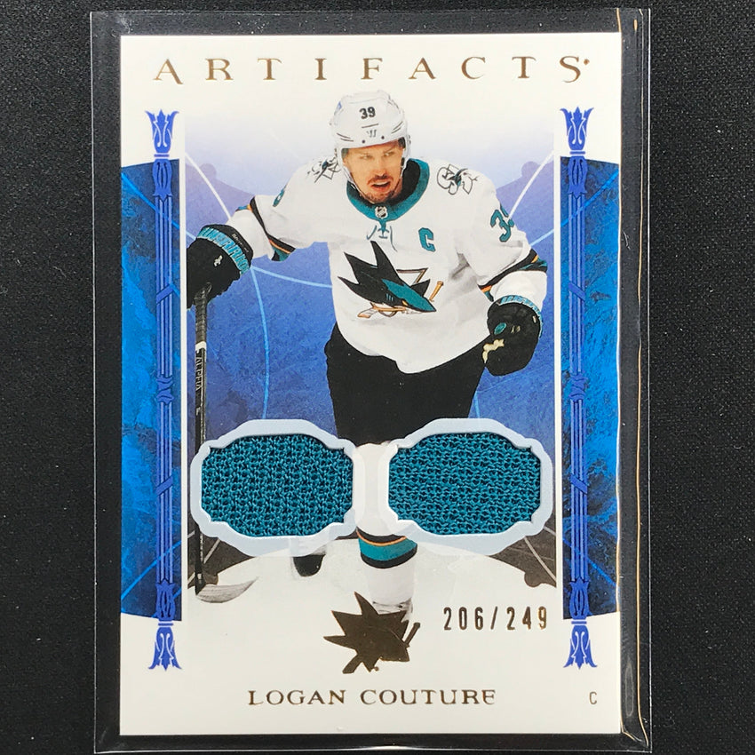 2022-23 Artifacts Nhl Logan Couture Base Material Dual Relic 206/249