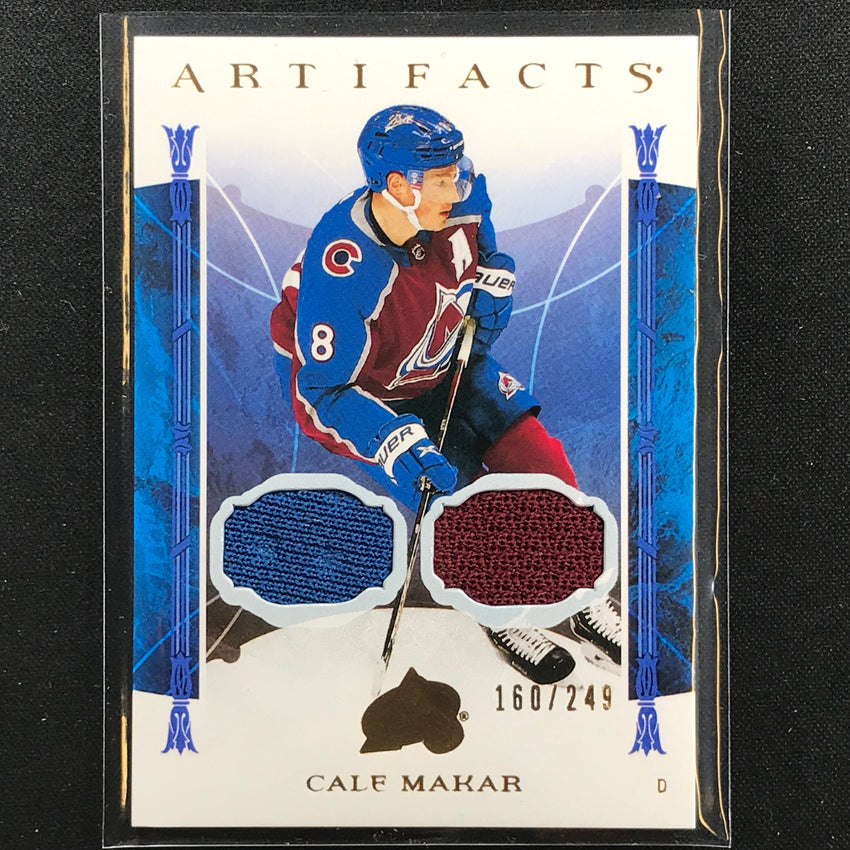 2022-23 Artifacts Nhl Cale Makar Base Material Dual Relic 160/249