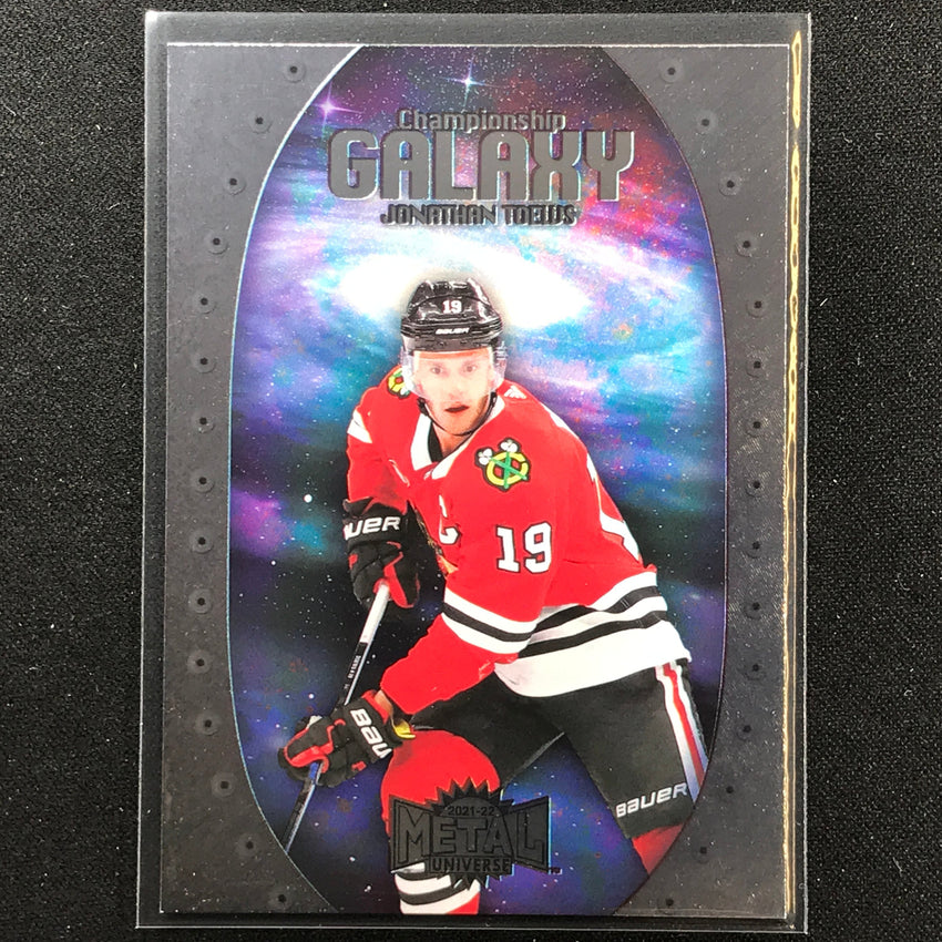 2021-22 Metal Universe NHL JONATHAN TOEWS Championship Galaxy Base SP #11