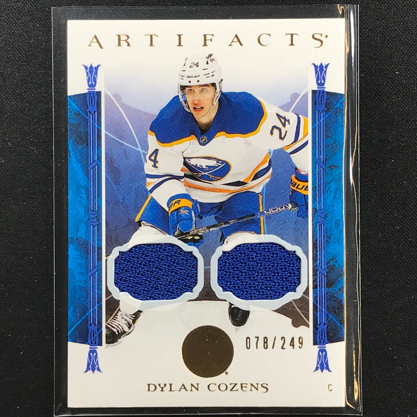 2022-23 Artifacts Nhl Dylan Cozens Base Material Dual Relic 78/249