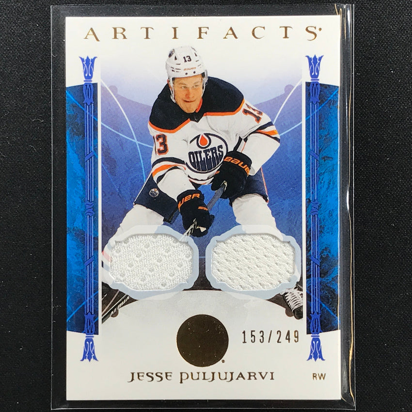 2022-23 Artifacts Nhl Jesse Puljujarvi Base Material Dual Relic 153/249