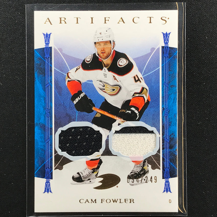 2022-23 Artifacts Nhl Cam Fowler Base Material Dual Relic 34/249