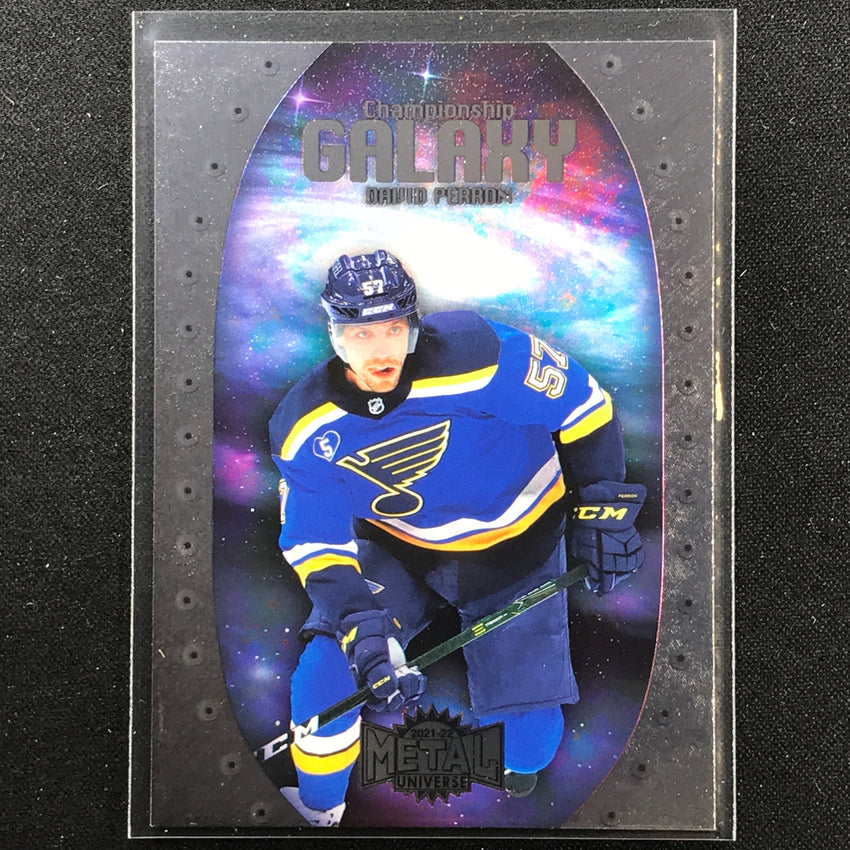 2021-22 Metal Universe NHL DAVID PERRON Championship Galaxy Base SP #12