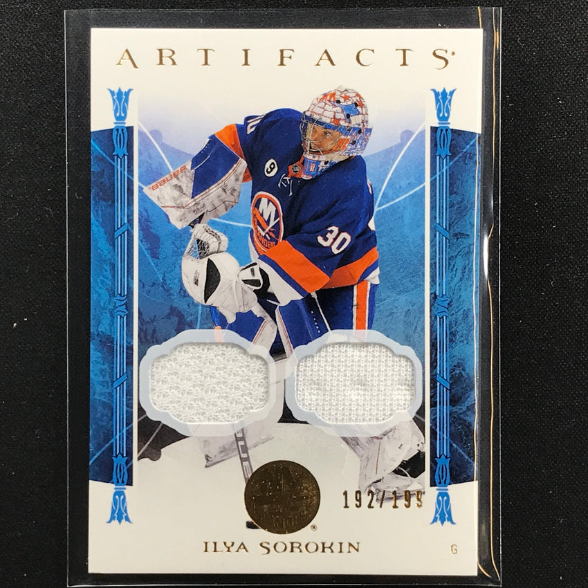 2022-23 Artifacts Nhl Ilya Sorokin Goalies Base Material Dual Relic 192/199