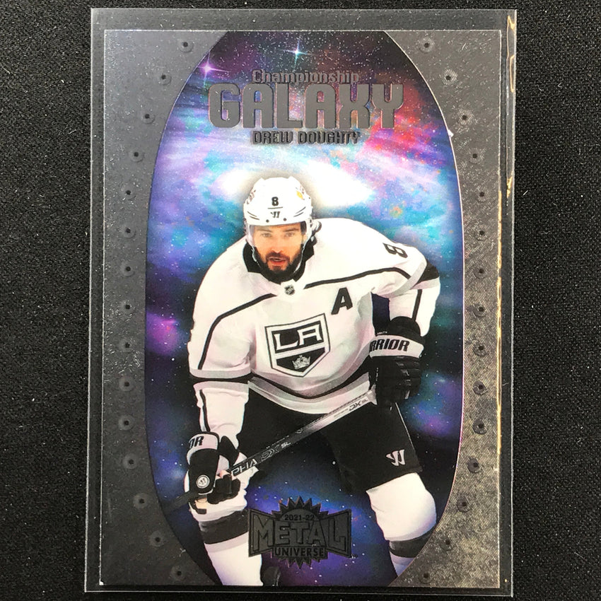 2021-22 Metal Universe NHL DREW DOUGHTY Championship Galaxy Base SP #13