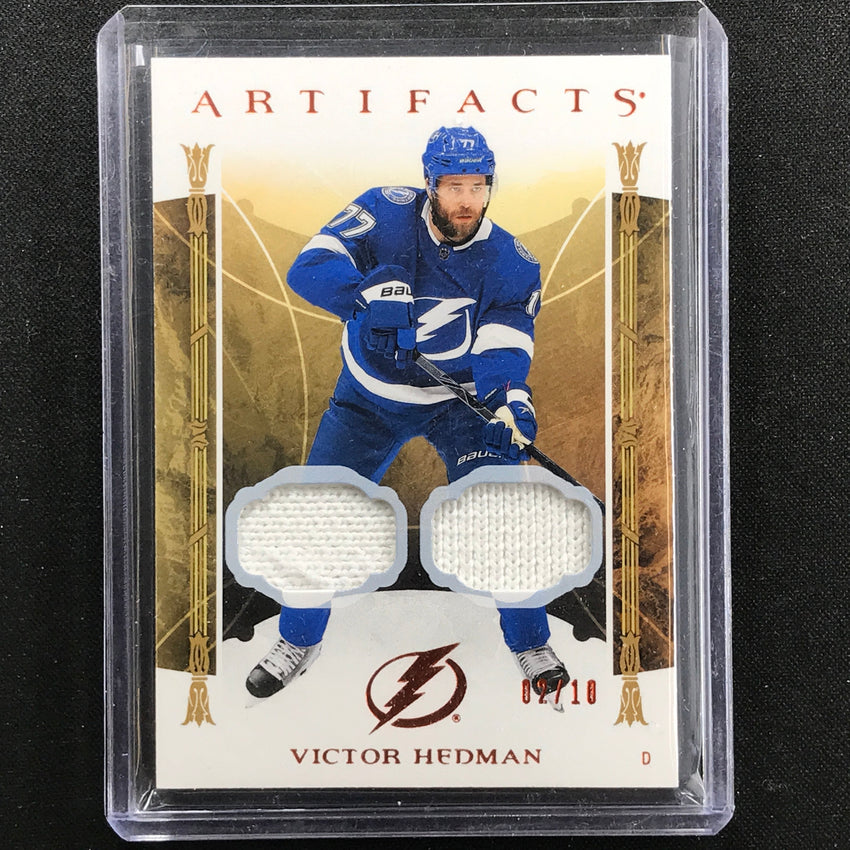 2022-23 Artifacts Nhl Victor Hedman Stars Material Dual Relic Orange 2/10