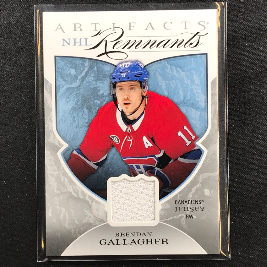 2022-23 Artifacts Nhl Brendan Gallagher Nhl Remnants Jersey Relic No Bg