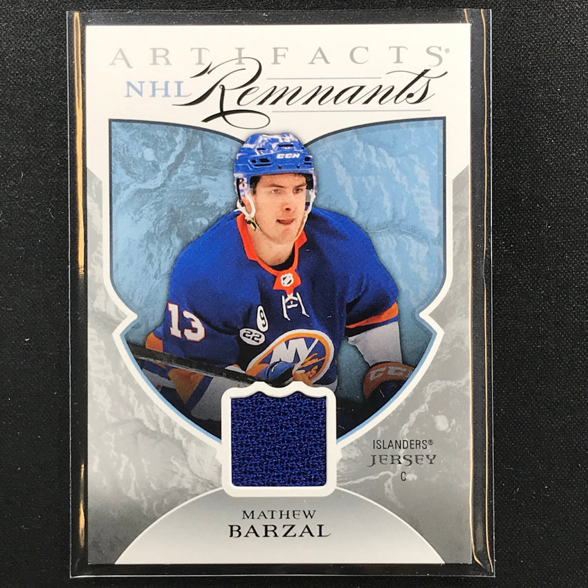 2022-23 Artifacts Nhl Mathew Barzal Nhl Remnants Jersey Relic No Mb