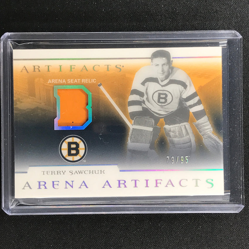 2022-23 Artifacts NHL TERRY SAWCHUK Arena Artifacts Seat Relic Patch 79/95