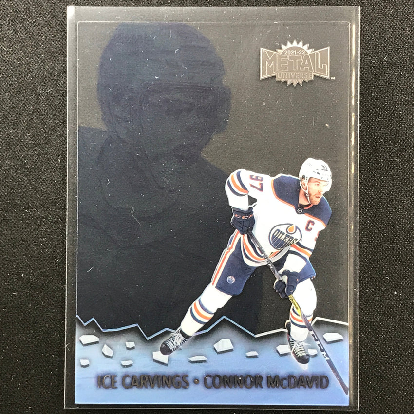 2021-22 Metal Universe Nhl Connor Mcdavid Ice Carvings Acetate Base No 1