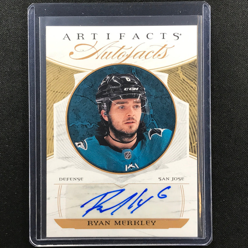 2022-23 Artifacts NHL RYAN MERKLEY Auto Facts Auto SP #RM