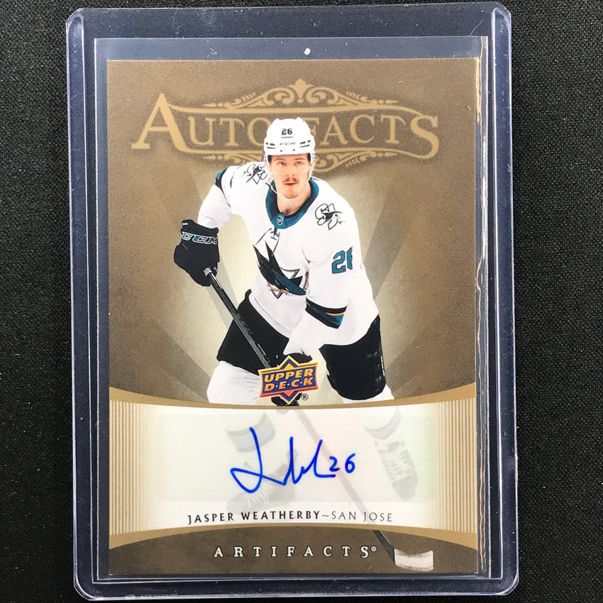 2022-23 Artifacts NHL JASPER WEATHERBY 2005-06 Retro Auto Facts Auto #JW