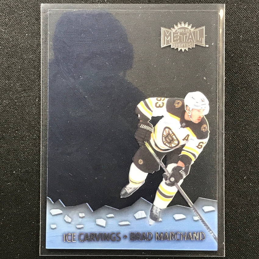 2021-22 Metal Universe NHL BRAD MARCHAND Ice Carvings Acetate Base #4