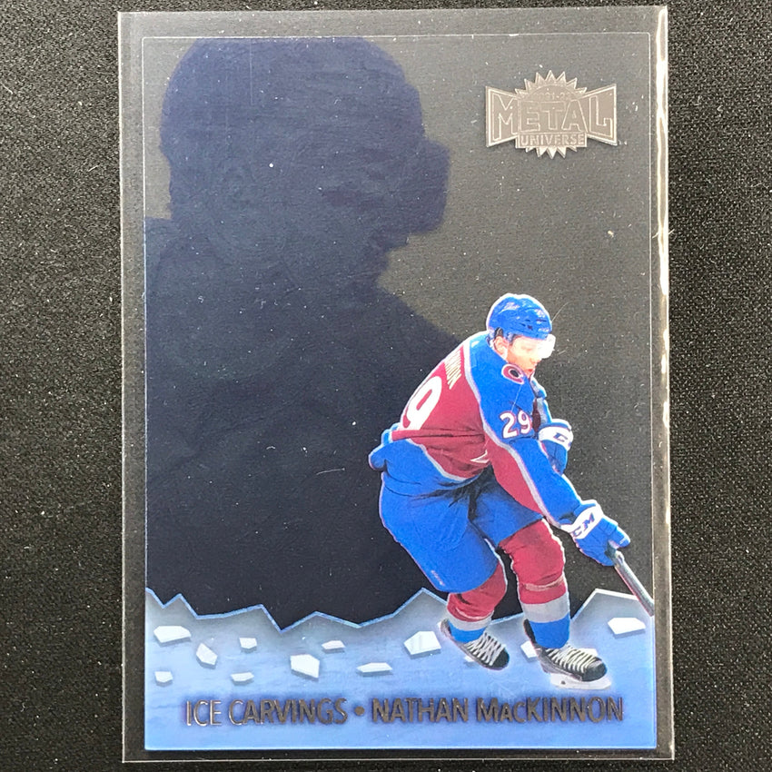 2021-22 Metal Universe Nhl Nathan Mckinnon Ice Carvings Acetate Base No 5
