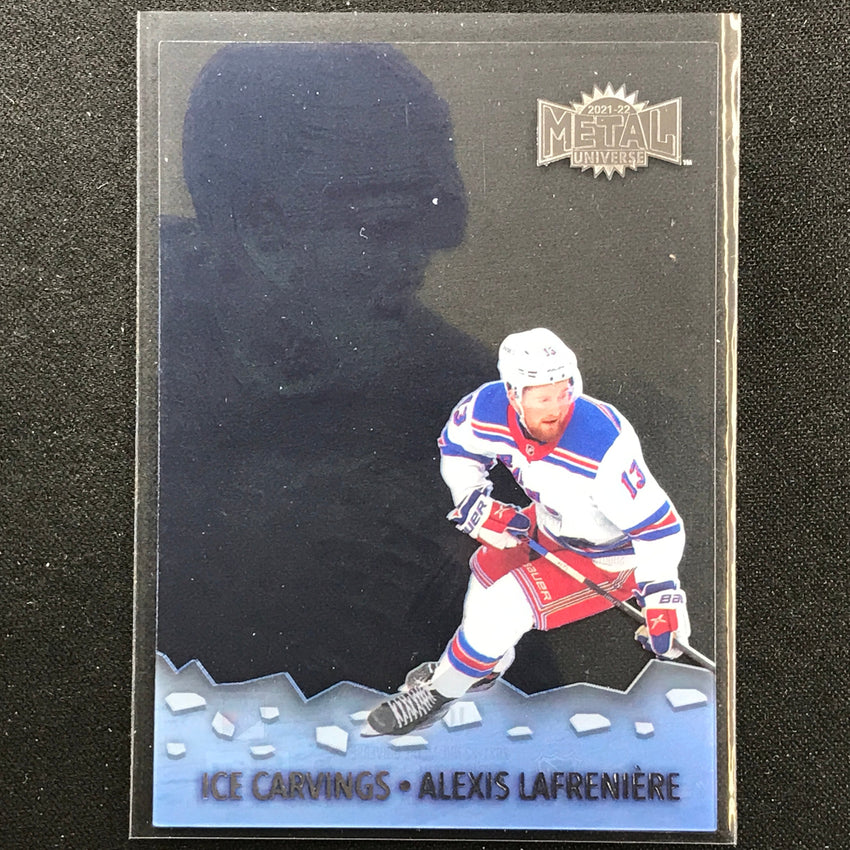 2021-22 Metal Universe NHL ALEXIS LAFRENIERE Ice Carvings Acetate Base #7