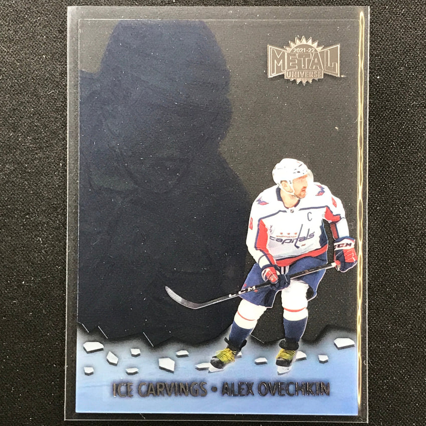 2021-22 Metal Universe NHL ALEX OVECHKIN Ice Carvings Acetate Base #15