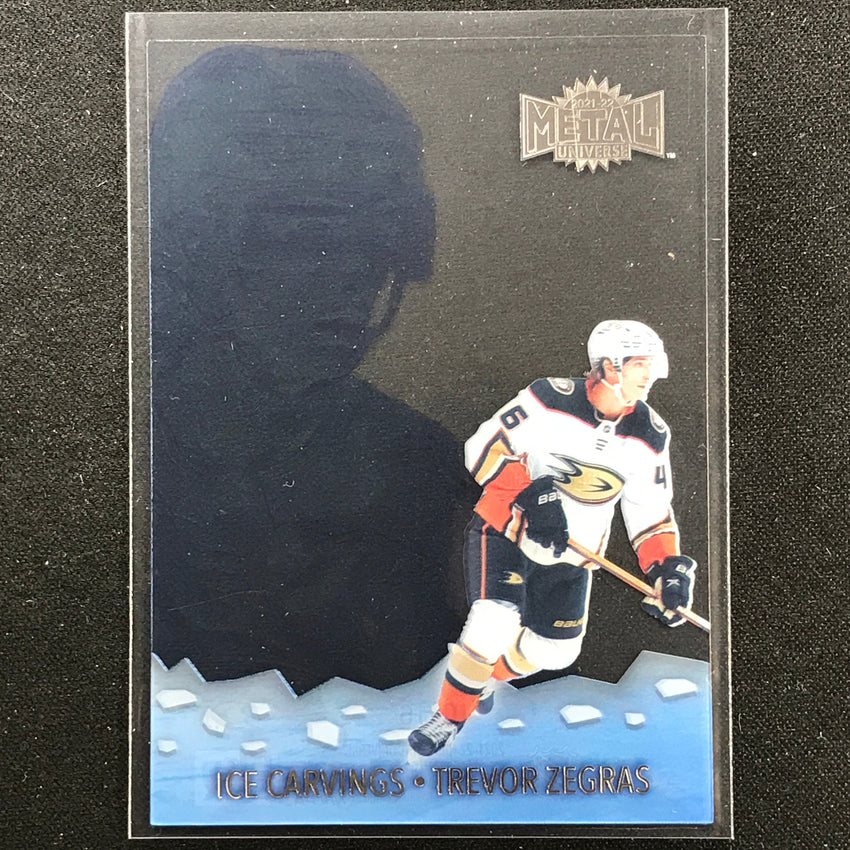 2021-22 Metal Universe NHL TREVOR ZEGRAS Ice Carvings Acetate Base #16