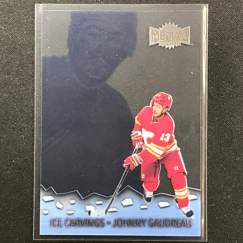 2021-22 Metal Universe NHL JOHNNY GAUDREAU Ice Carvings Acetate Base #18