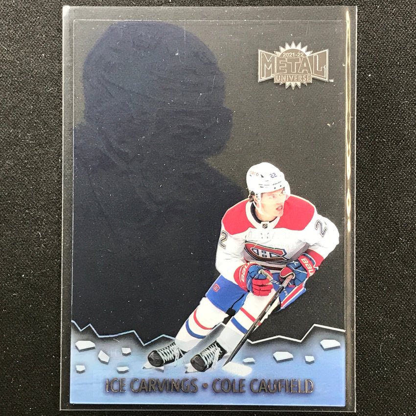 2021-22 Metal Universe Nhl Cole Caufield Ice Carvings Acetate Base No 20