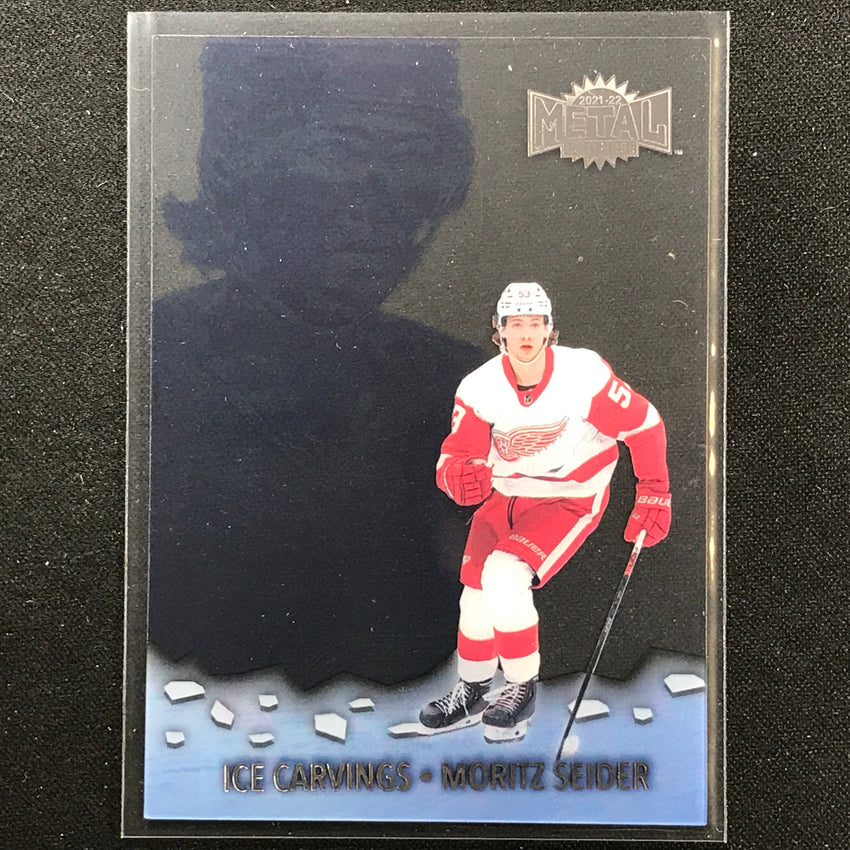 2021-22 Metal Universe Nhl Moritz Seider Ice Carvings Acetate Base No 21