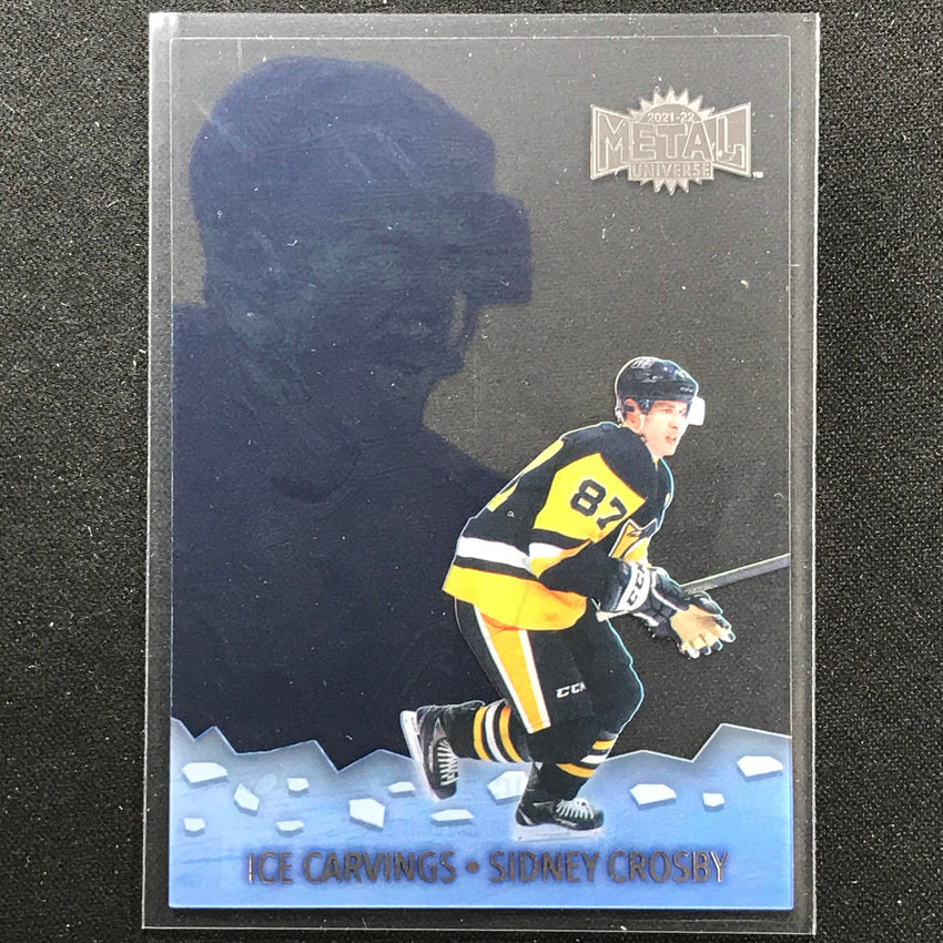 2021-22 Metal Universe Nhl Sidney Crosby Ice Carvings Acetate Base No 25