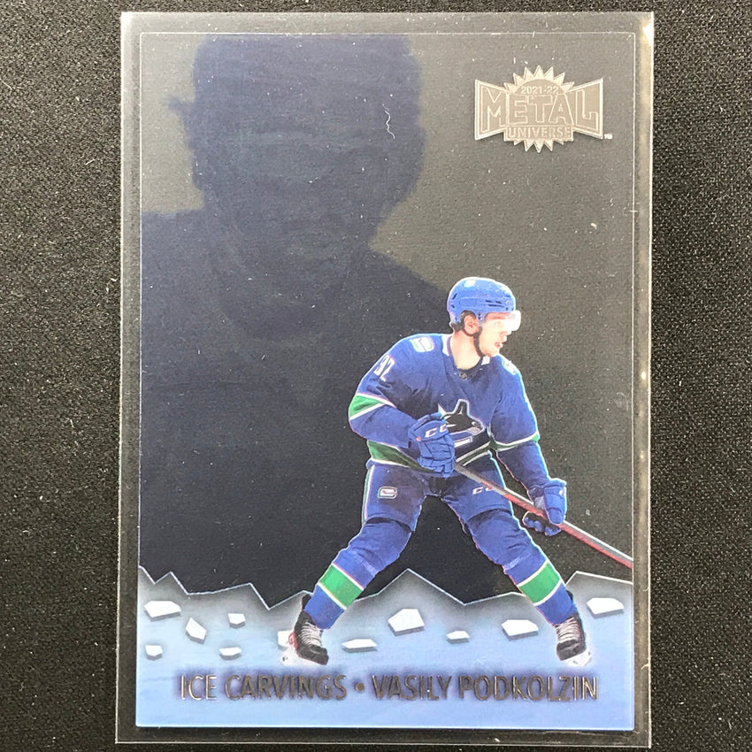 2021-22 Metal Universe NHL VASILY PODKOLZIN Ice Carvings Acetate Base #26
