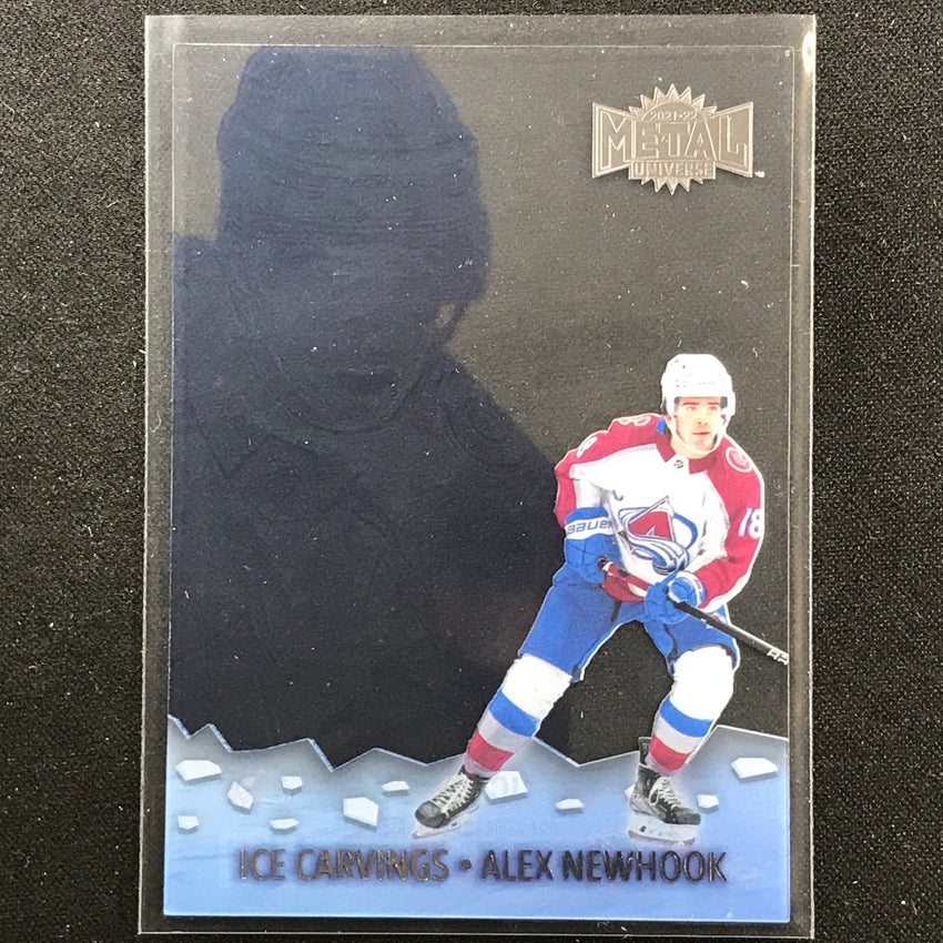 2021-22 Metal Universe NHL ALEX NEWHOOK Ice Carvings Acetate Base #28