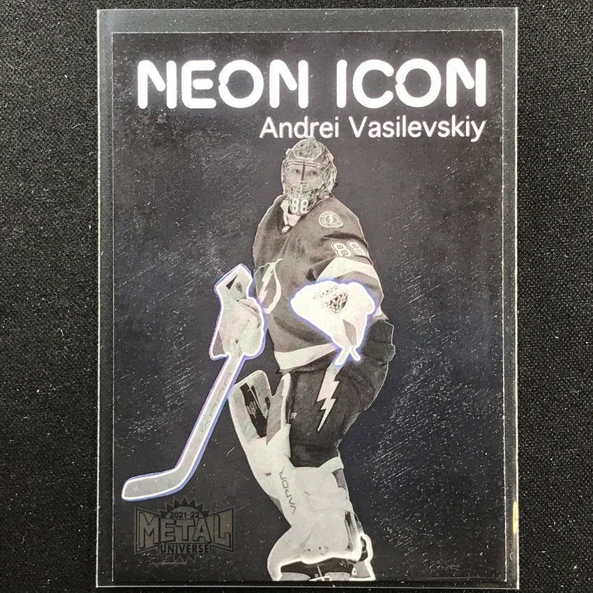 2021-22 Metal Universe NHL ANDREI VASILEVSKIY Neon Icon Base SP #6
