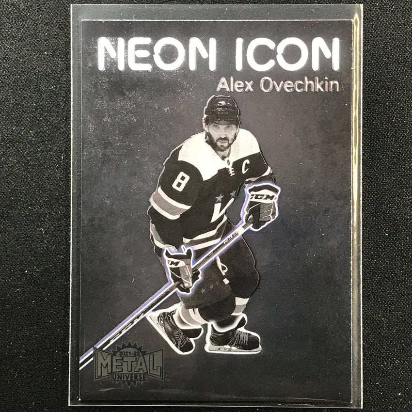 2021-22 Metal Universe NHL ALEX OVECHKIN Neon Icon Base SP #10