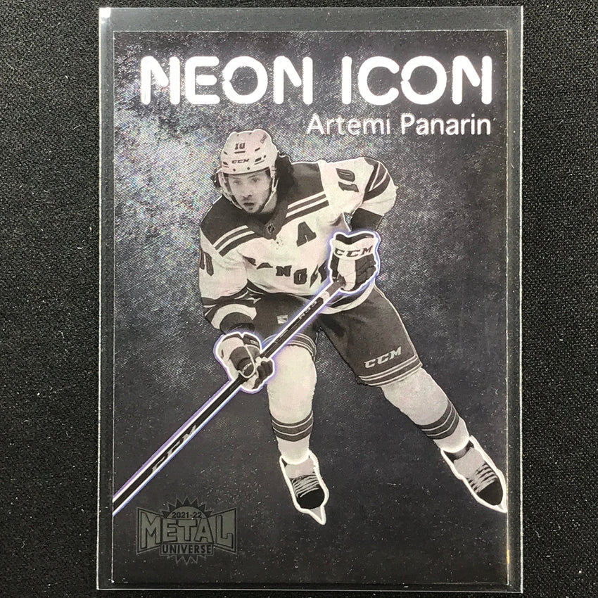 2021-22 Metal Universe Nhl Artemi Panarin Neon Icon Base Sp No 14