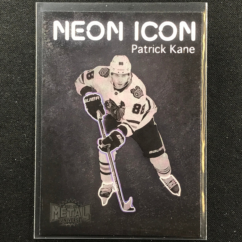 2021-22 Metal Universe Nhl Patrick Kane Neon Icon Base Sp No 16