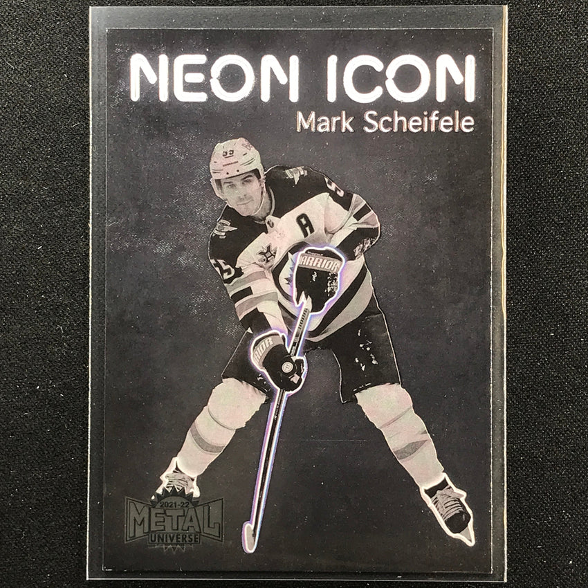 2021-22 Metal Universe NHL MARK SCHEIFELE Neon Icon Base SP #17