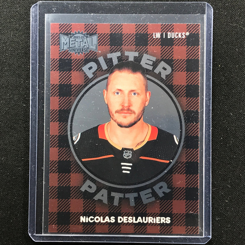 2021-22 Metal Universe NHL NICOLAS DESLAURIERS Pitter Patter Base SP #12