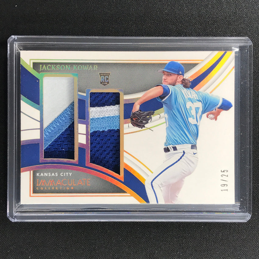 2022 Immaculate Jackson Kowar Rookie Reserve Dual Patch 19/25