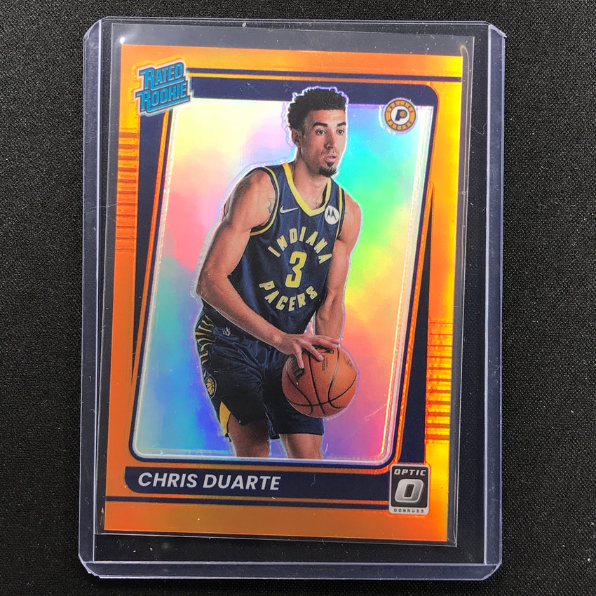 2021-22 Donruss Optic Chris Duarte Rated Rookie Orange 185/199