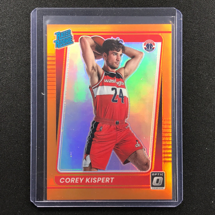 2021-22 Donruss Optic Corey Kispert Rated Rookie Orange 23/199