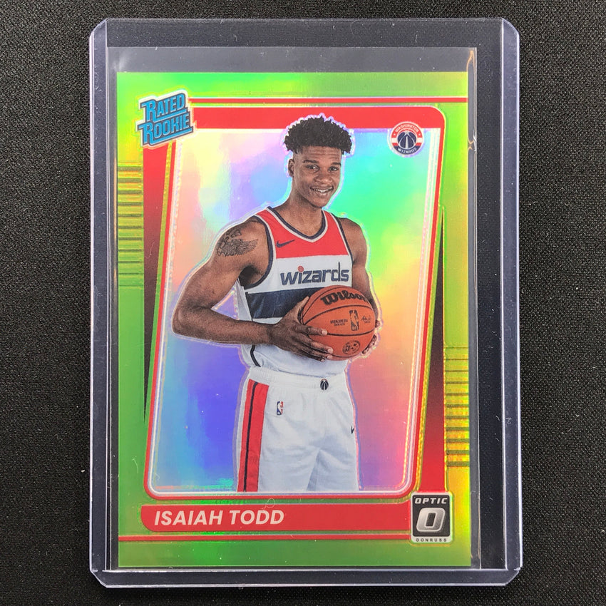 2021-22 Donruss Optic Isaiah Todd Rated Rookie Lime Green 6/149