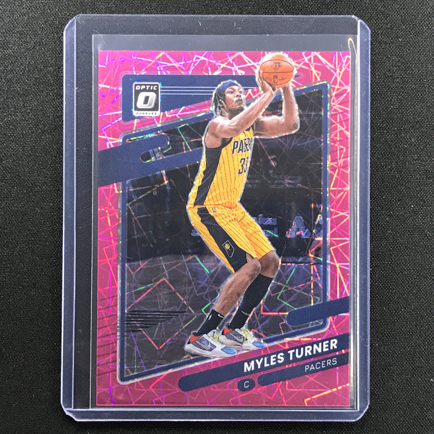 2021-22 Donruss Optic Myles Turner Pink Velocity 23/79