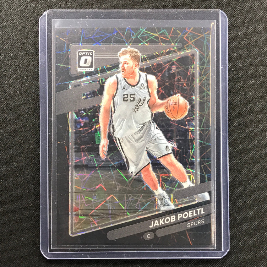 2021-22 Donruss Optic Jakob Poeltl Black Velocity 33/39