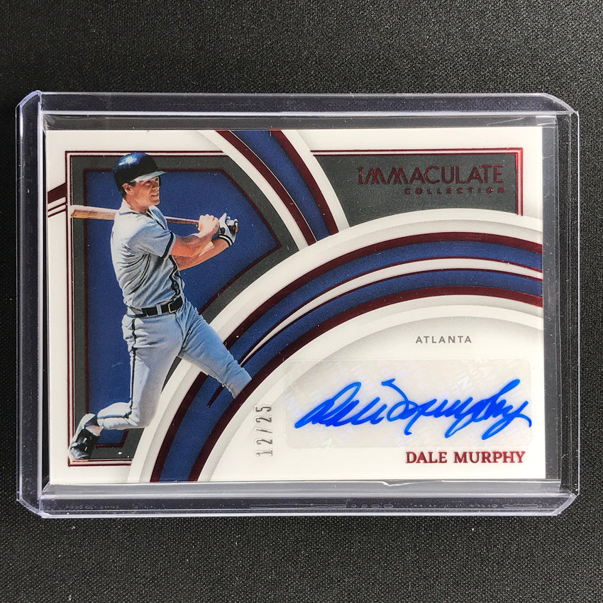 2022 Immaculate Dale Murphy Clearly Immaculate Signatures Auto Red 12/25